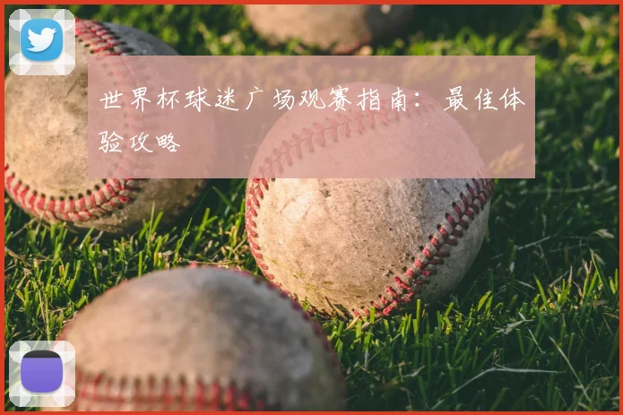 世界杯球迷广场观赛指南:最佳体验攻略